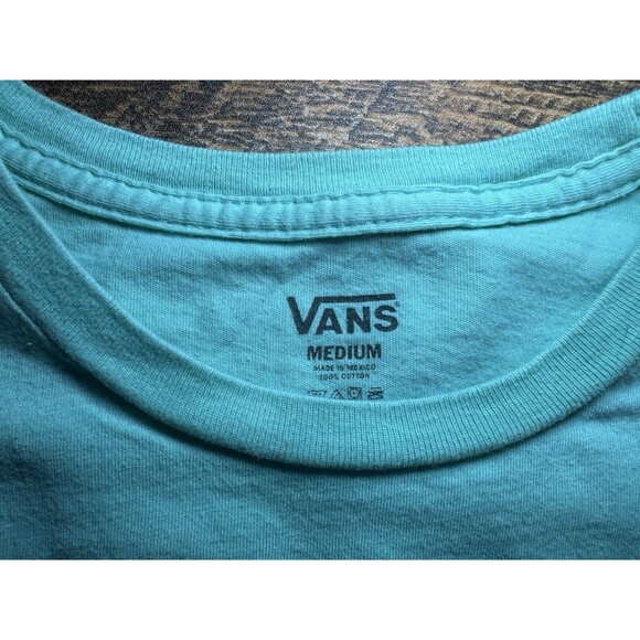 Vans Men’s Palm Tree Graphic Tee – Blue, Size M - Picture 3 of 4